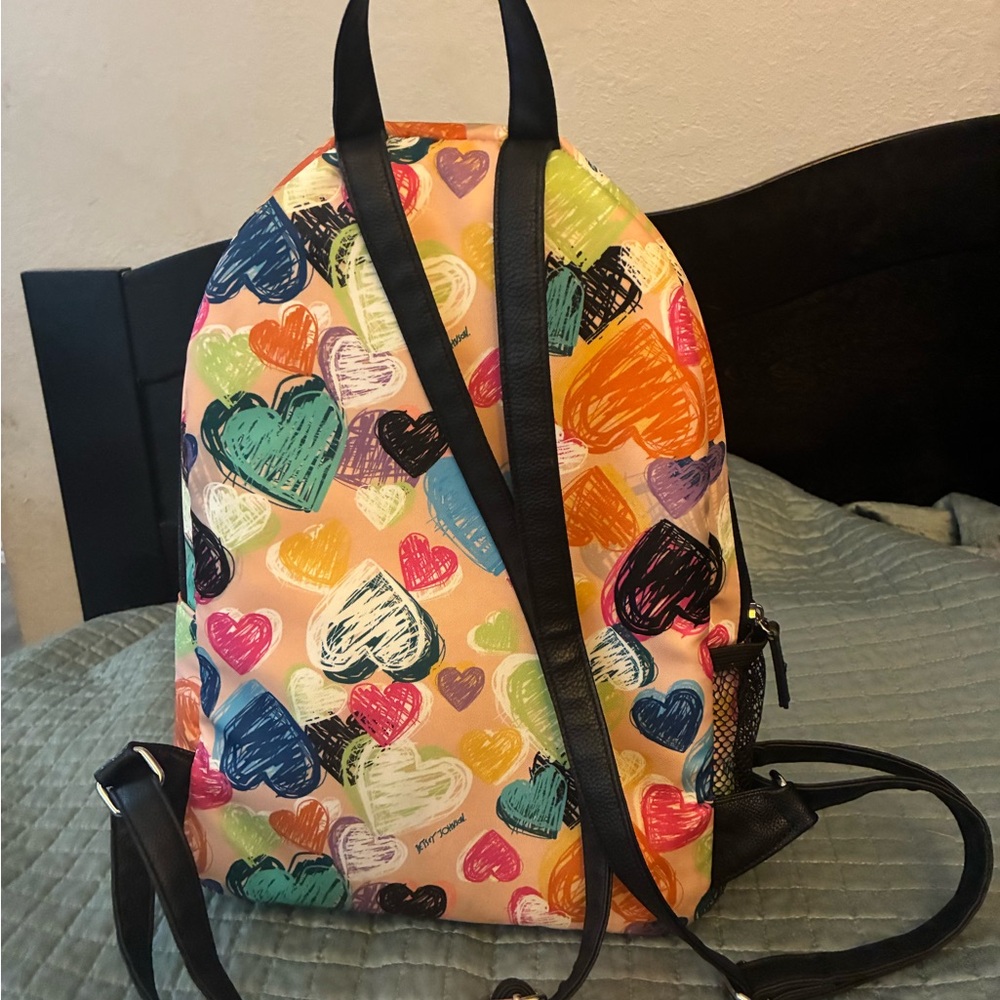 Betsey Johnson Colorful Book Bag - Picture 3 of 7